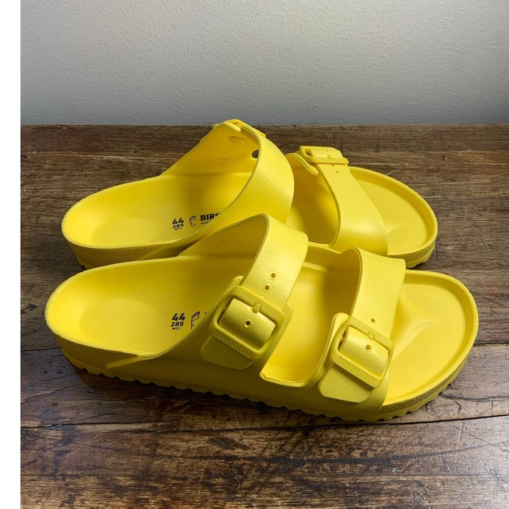 Birkenstock Arizona EVA Vibrant Yellow NWOT size 44 - US 11 - Picture 3 of 6